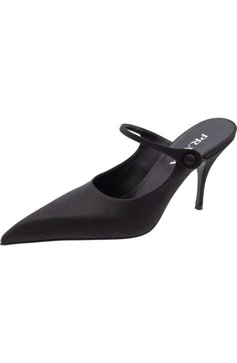 prada modellerie pointed toe mule|prada mules for women.